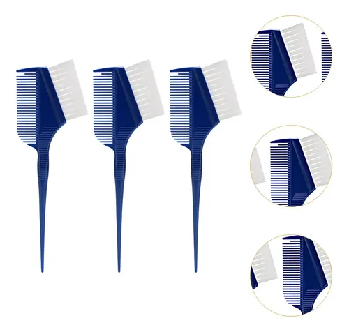 3 Pinceles Para Teñir Cabello, 2 En 1, Multifuncionales