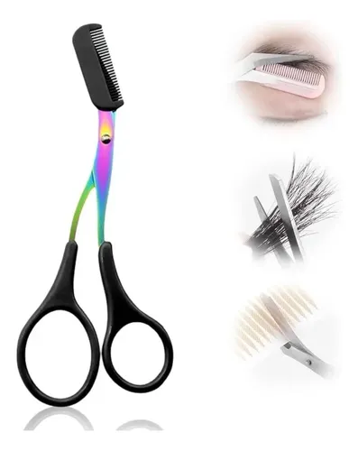 Tijeras Para Cejas Con Peine, Tijeras De Recortar Cejas