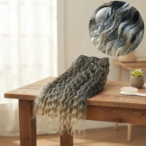Cortina De Pelo Rizado Orgánico 4,50 Metros 1b/613 Lefemme