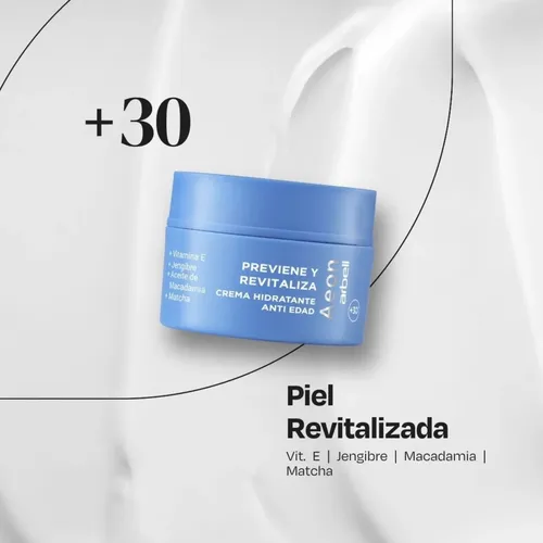 Crema Facial Antiedad Antiage 30 50 60 Aeon Arbell Oferta
