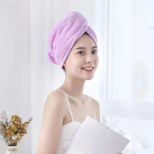 Toalla Turbante De Microfibra Para Secar El Cabello