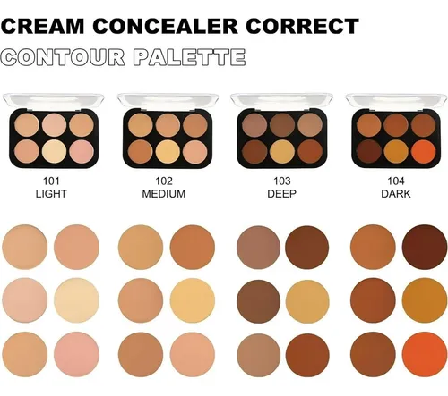 Paleta De Correctores Y Contorno Corlo Deep