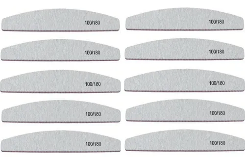 Kit 10 Limas 100/180 Esmalte Semipermanente Uñas Manos