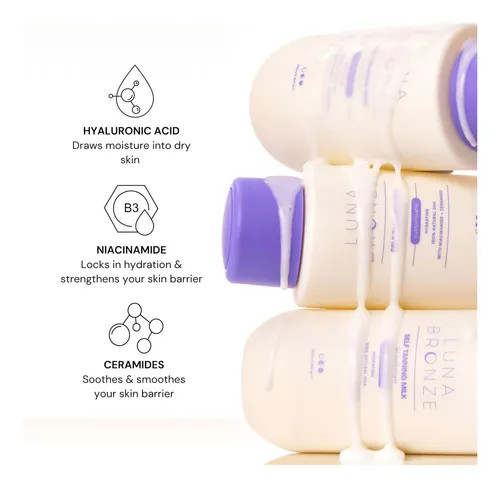 Leche Autobronceadora Luna Bronze 270 Ml, Vegana, Hidratante