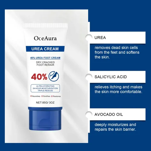Mcrema Pies Urea Oceaura Talones Suaves Exfolia Únicax