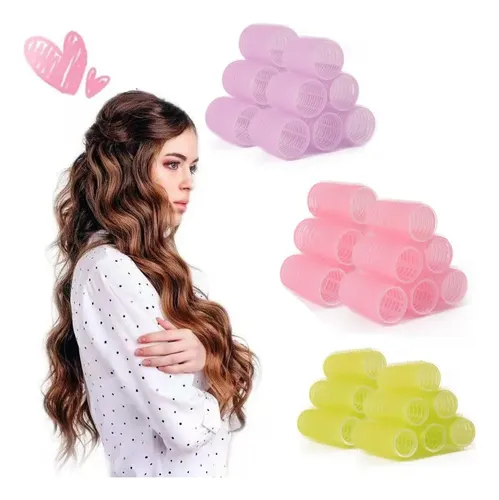 M Ruleros Plásticos Para Cabello, 50 Unidades Mm