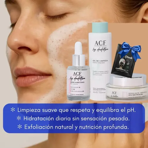 Dadatina Rutina Skincare Acf Hidratante Sensibles Limpieza