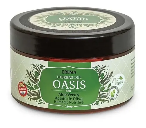 Crema Humecto Nutritiva Aloe Vera Y Aceite De Oliva Hierbas del Oasis