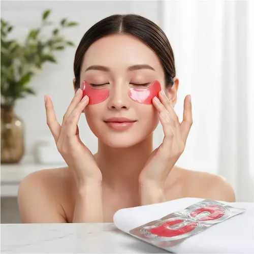 Pack X10 Mascarilla Antifaz Colageno Hidratante Parpados Mixta