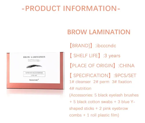 Nuevo Kit De Laminación Y Permanente De Cejas Ibcccndc, Set