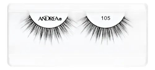 Tira De Pestañas Postizas Andrea Strip Lashes Negro N°105