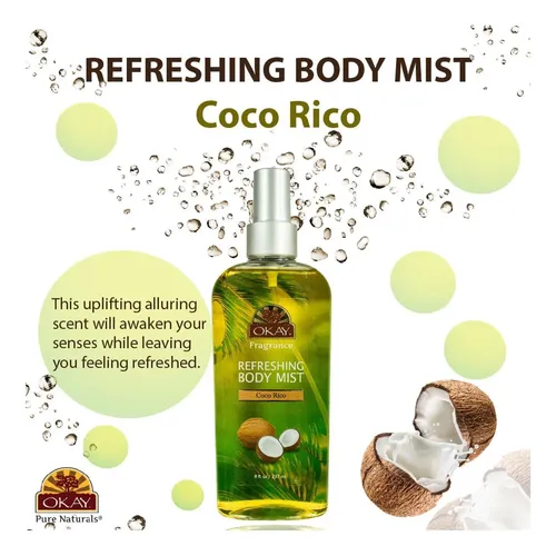 Ok Coco Rico Refreshing Body Mist 8oz 237ml
