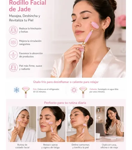 Set 12 Piezas Rizadores Sin Calor Con Funda Y Accesorios Rosa