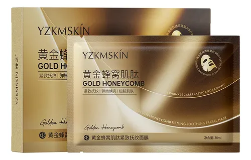 Set De Mascarillas Gold Honeycomb Hidratación Profunda Y