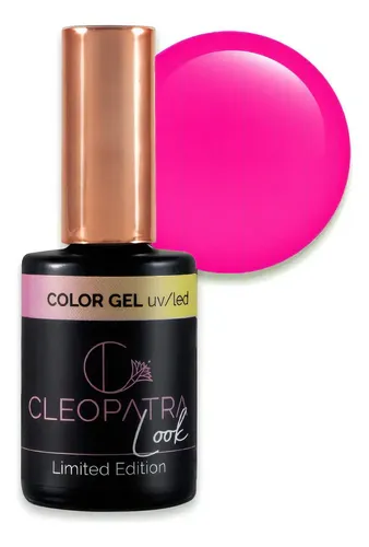 Cleopatra Color Gel Look Flower Power Love Semi X 11ml Color Fucsia Fluor Cremoso
