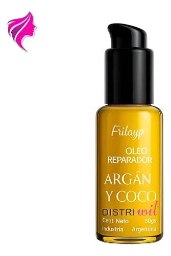 Oleo Serum Reparador Argan Y Coco Frilayp 50cc Nutre Hidrata