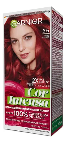 Kit Tintura Permanente Cor Intensa Tono 6.6 Garnier