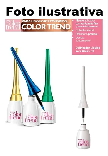 Delineador Liquido Para Ojos 3ml Color Trend Avon