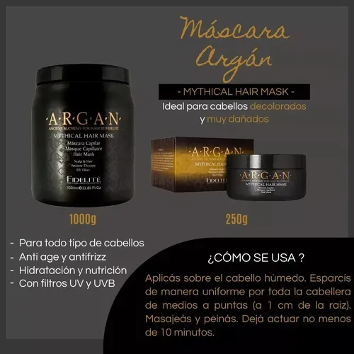 Fidelite Kit 6 Mascaras Surtidas Capilar De Argan Caviar