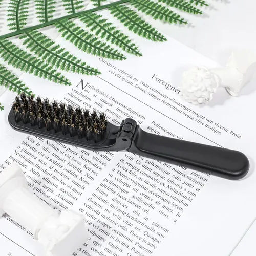 Cepillo Para Cabello Plegable Mozeat Lens 2 Unidades Negro