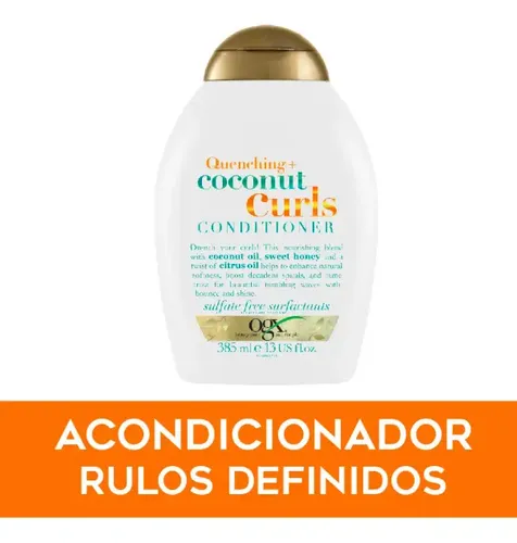 Ogx quenching coconut curls acondicionador 385ml