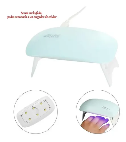 Kit Para Uñas Postizas De Soft Gel Con Cabina Uv Press On