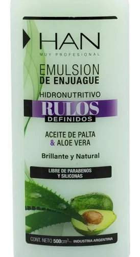 Han Rulos Definidos Acondicionador Nutritivo Cabello 500ml