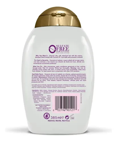 Ogx Acondicionador Coconut Miracle Oil 385ml
