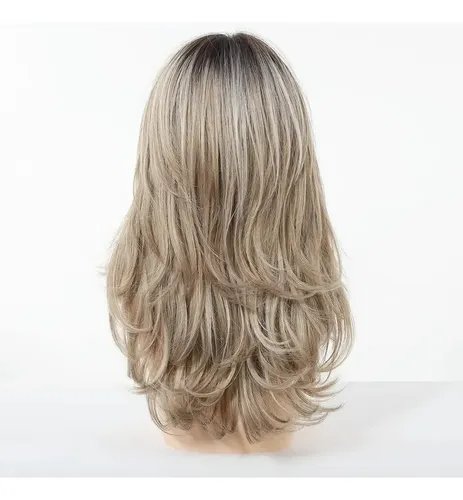 Pelucas Natural Rubia Cosplay Largas Rizada Para Mujer Dama