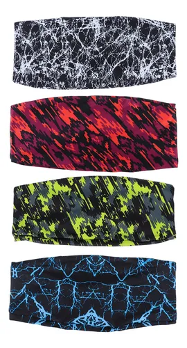 4 Bandas De Pelo Elásticas Deportivas Absorbentes