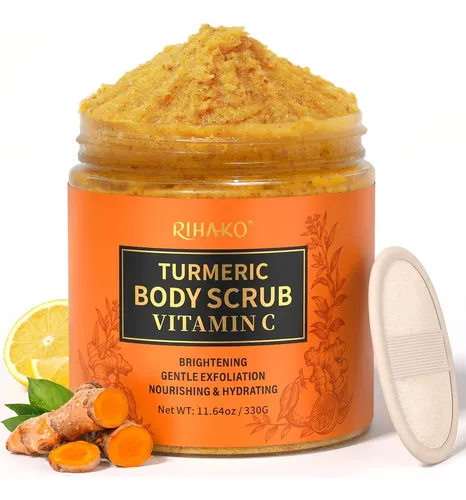 Exfoliante Corporal Rihako 330 G Vitamina C Y Cúrcuma Orgáni