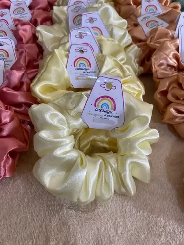 Scrunchies Pack X30 De Saten Antifrizz Por Mayor Accesorios
