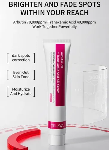 Crema Iluminadora Arbutina 7% Tranexámico 4% 50g