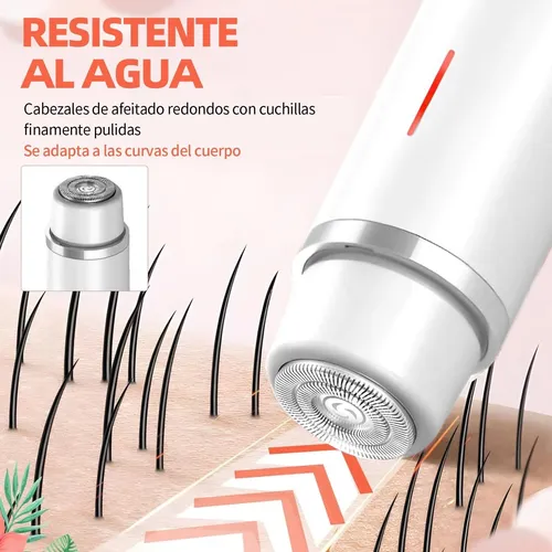 2 En 1 Rasuradora Eléctrica Mujer, Depiladora Facial Mujer