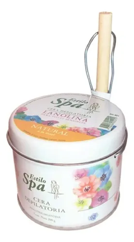 Cera Depilatoria Natural Con Aplicador Estilo Spa X 200 G