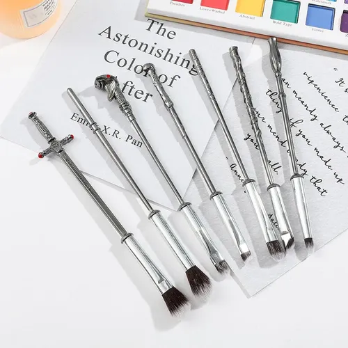 Set De Brochas De Maquillaje Hamowtux Potter Harry 7 Piezas