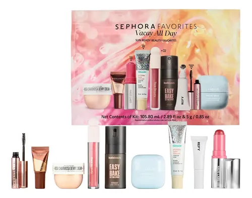 Sephora Favorites Vacay All Day Makeup & Skincare Value Set