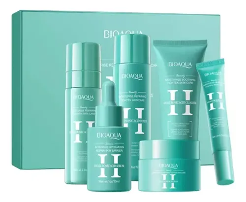 Set 6 En 1 Cuidado Facial Skincare Acido Hialuronico Bioaqua