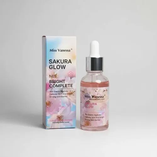 Serum Facial Extracto Sakura Ilumina Hidratante Hialuronico Todo Tipo De Piel Día/noche