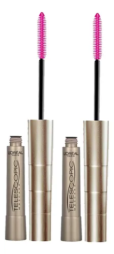 Máscara Telescópica Alargadora L’oreal Paris, Color Negro Ca