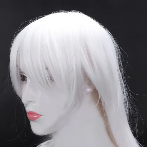 Peluca De Pelo Largo Y Liso De R2premium-anime Para Cosplay, Blanco