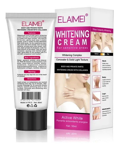 Crema Blanqueadora Para Axilas Elaimei, Loción Hidratante