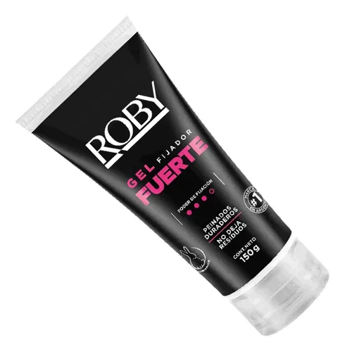 Roby Gel Fijador Fuerte Peinados Duraderos 150g