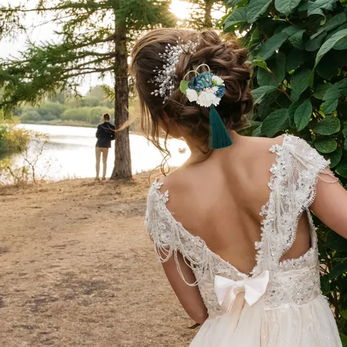 Pinza De Pelo Con Flor De Seda Falsa Estilo Japonés