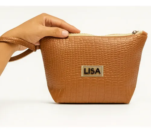Porta Cosmético Impermeable Neceser Bolso Maquillaje Croco