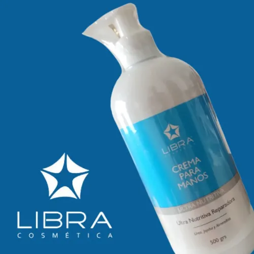 6 Crema Para Manos Ultra Nutritiva 500gr. – Libra Cosmetica Fragancia Suave