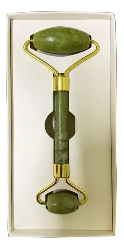 Masajeador Facial De Jade Rodillo Doble Duga D540
