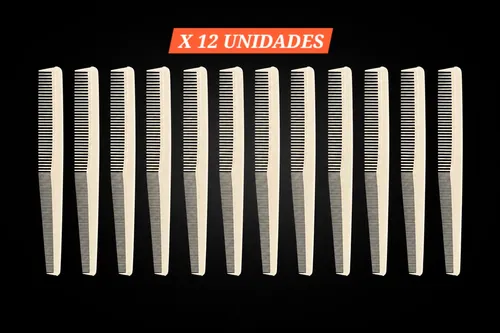 12 Peines De Corte Fino 101 Peluqueria Barberia Para Degrade