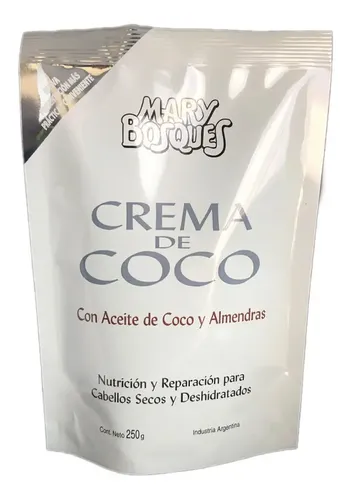 Crema De Coco Y Almendras Mary Bosques Doy Pack X 250 Gr