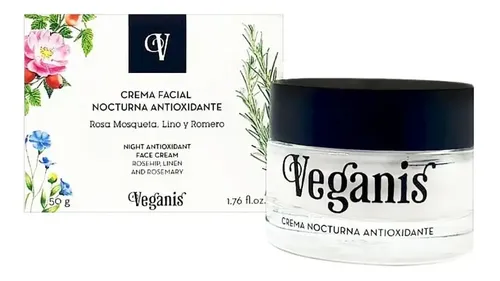 Crema Facial Nocturna Veganis Antioxidante